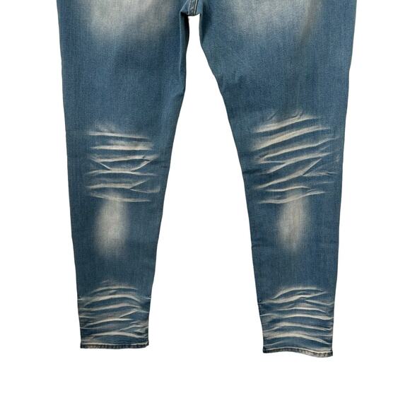 Mackeen Jeans Mens Size 40 Nite Market Button Fly Denim Skulls Flames Mohawk - Picture 7 of 16